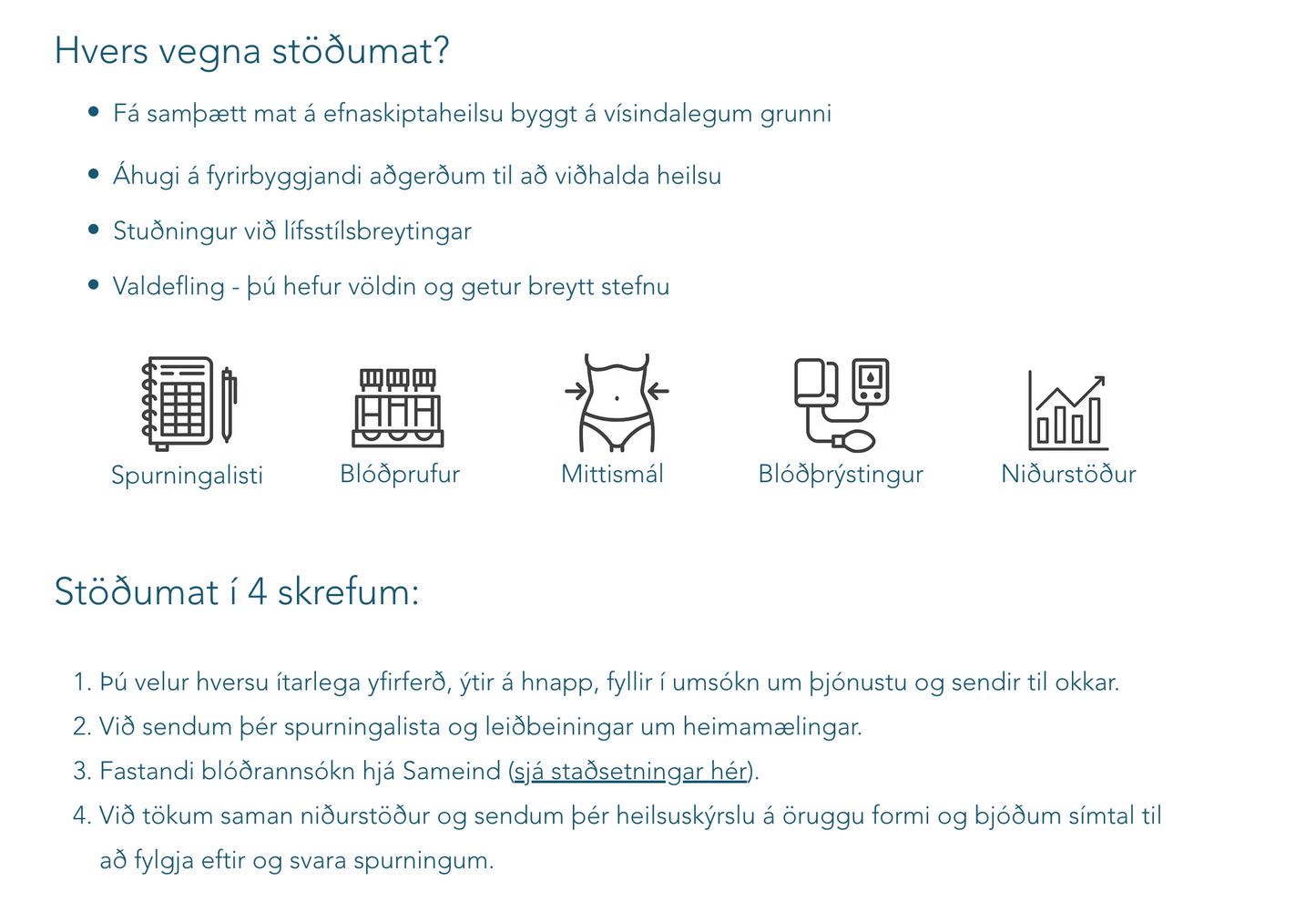 Stöðumat grunngildi