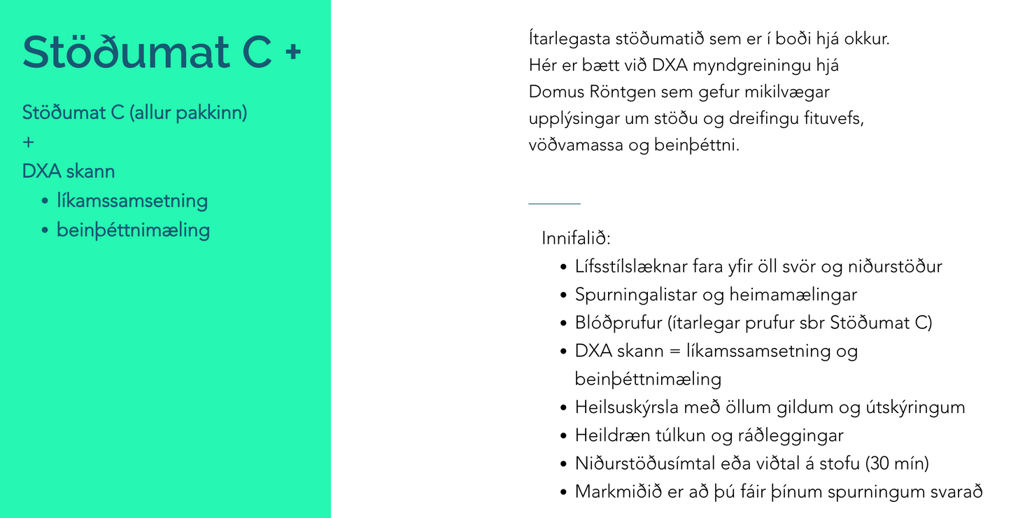 Stöðumat C+