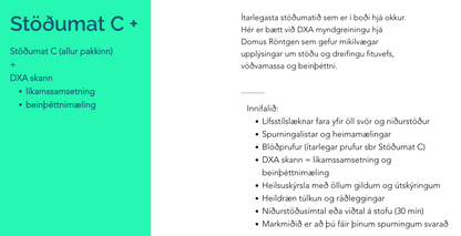 Stöðumat C+